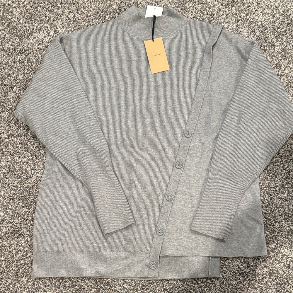 Women’s Halogen Gray Mock Turtleneck Sweater